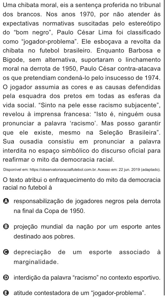 Imagem da questão